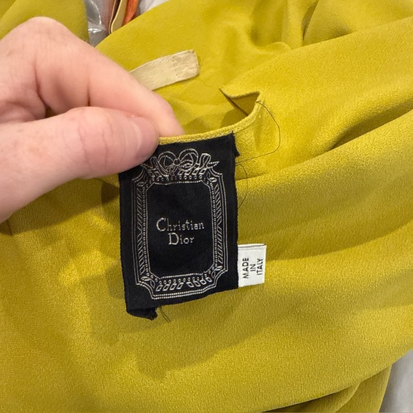 ***SOLD*** Christian Dior Galliano Fall 2007 Chartreuse Beaded Runway Dress - Picture 4 of 13